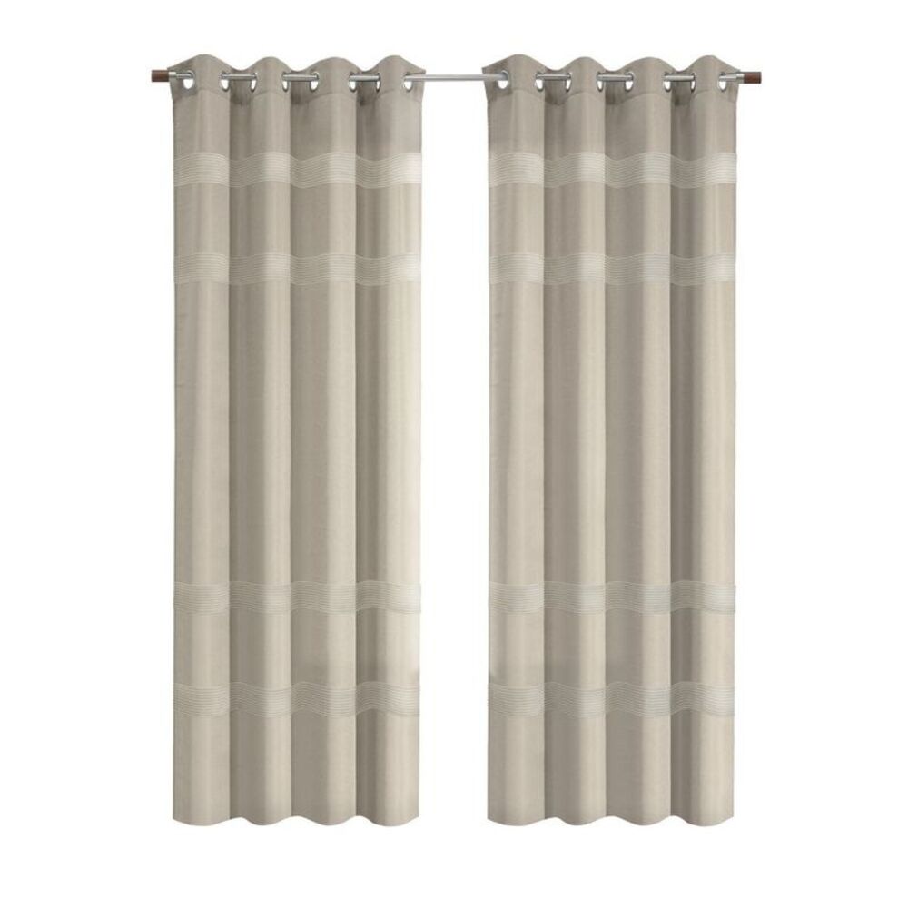 Habitat -  100% Polyester Phoebe Light Embroidered St Brown